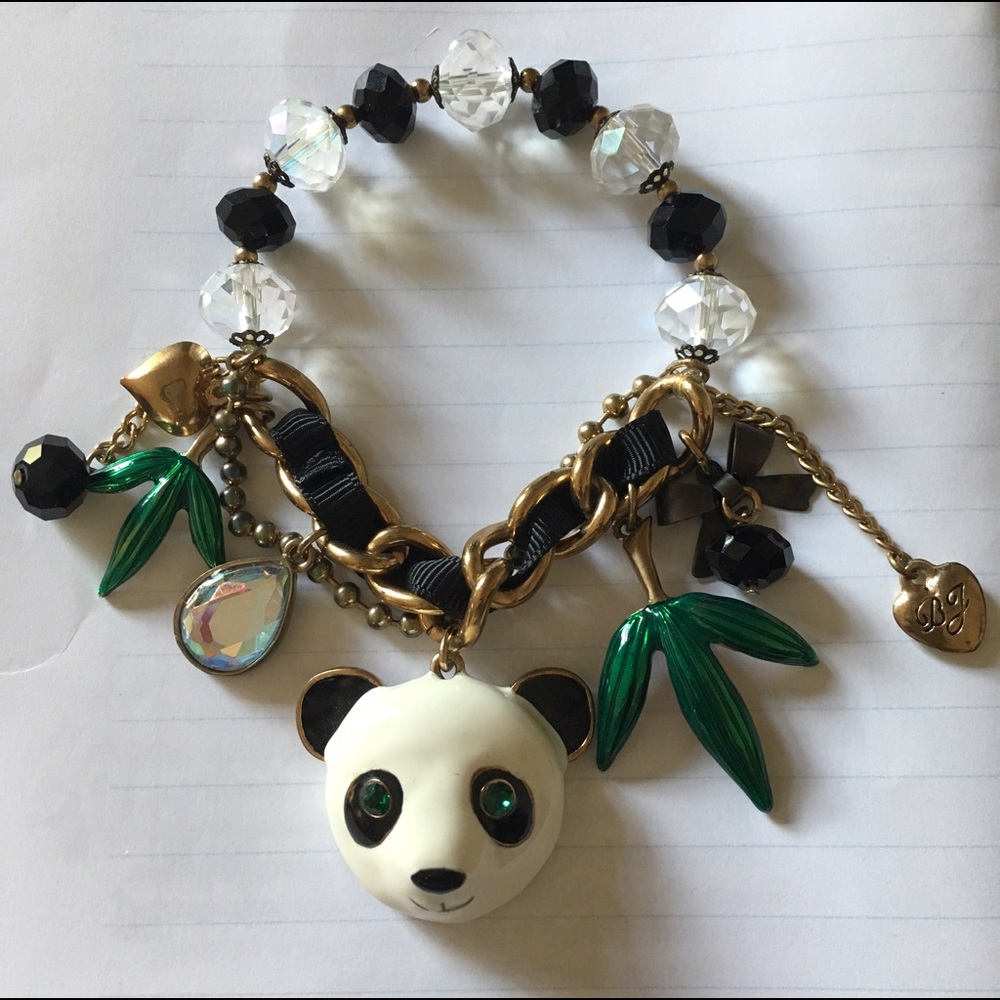 Betsey Johnson Panda Charm Bracelet
